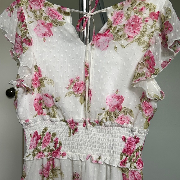 Floral Ruffle Sleeve Dress - Picture 5 of 5